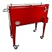 AXI Retro Cooler Rouge | Réfrigérateur de Boissons Mobile pour l'extérieur/Le Jardin | Glacière 76 Litre