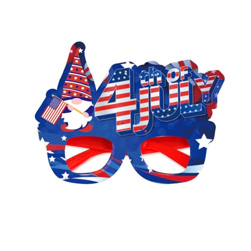 GOLOVENLD Patriotics Felt Glasses Eyewears Decorations Independence Day Party Supplies Colorful Letter Decorations For Outdoor