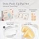 Lillypads® Push Up Pads – Selbstklebende BH Einlagen für Push-Up Effekt – Klebe BH - Wiederverwendbare BH Klebepads für große & kleine Brust – Sticky Bra Silikon Pads - Geeignet für Cup A–D