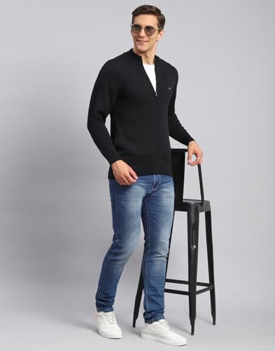 Image of Monte Carlo Men Regular Fit Full Sleeve Solid T Neck Winter Pullover (Pack of 1)
