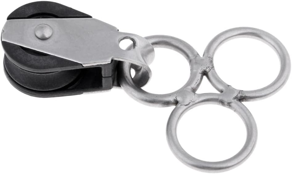 Premium Stainless Steel Kitesurf Kiteboard Swivel with Pulley - and Weight Kiteboarding Part - Universal Fit for Water Sports Enthusiasts