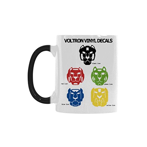 Coffee Mug Voltron Changing Color Heat Reveal Tea Cup 11 Ounces #TOP1