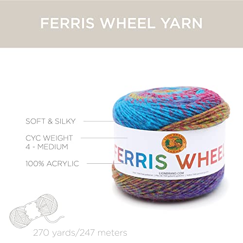 Lion Brand Yarn 217-607 Ferris Wheel Yarn, Multicolor Yarn thumb #3
