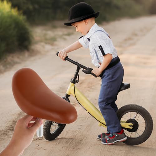 Asiento de bicicleta de PU marrón claro MERRYHAPY diseño ergonómico 6