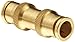 Dixon 628 Brass Push-to-Connect Air Tube Fitting, Union, 1/4" Tube OD