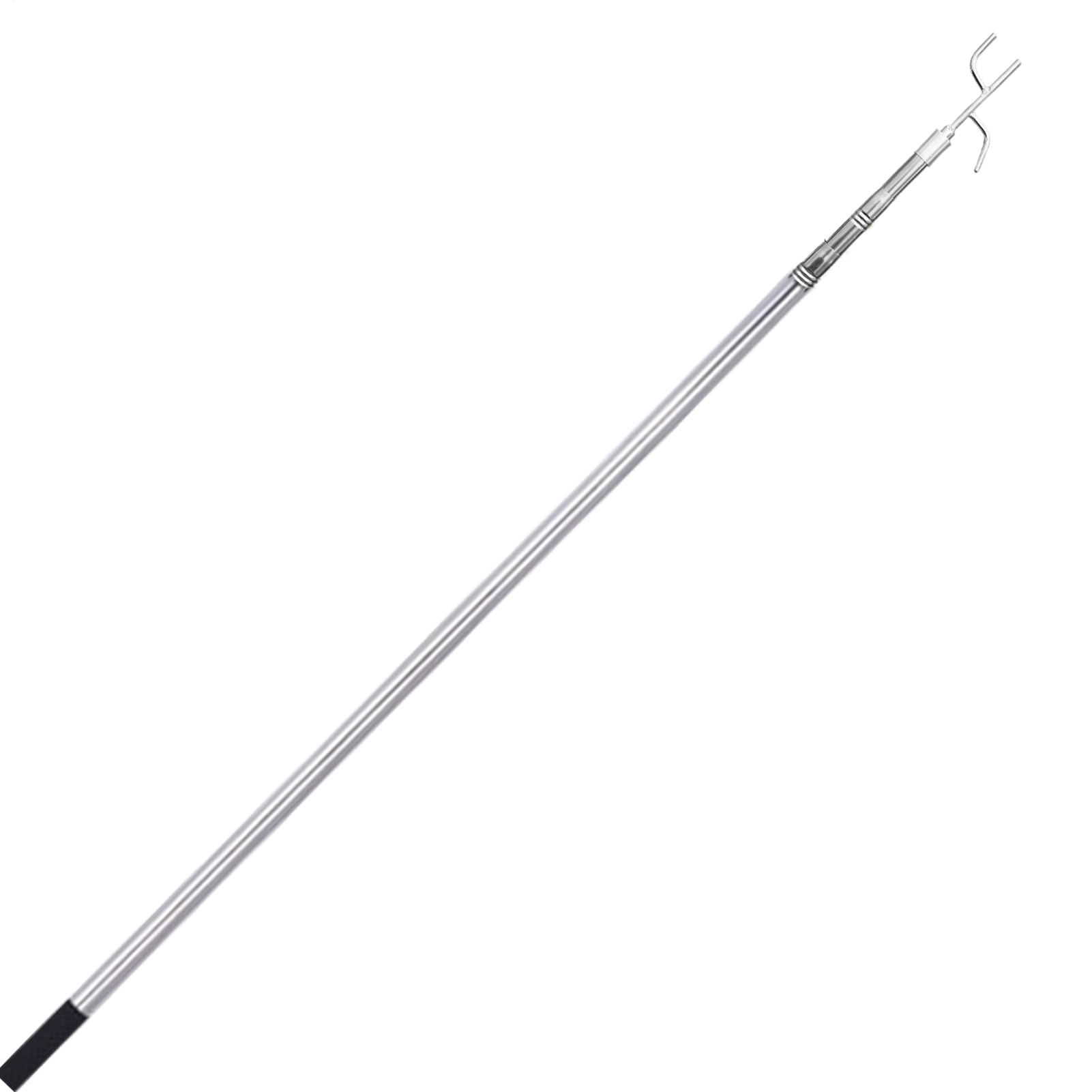 Grabadora robusta de acero inoxidable y gancho extensible para estantes altos 8