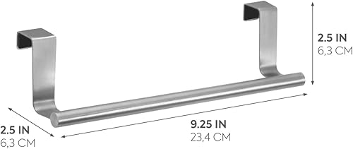 Miniatura 2 de InterDesign barra para colgar toalla paño de cocina sobre el gabinete 9pulgadas