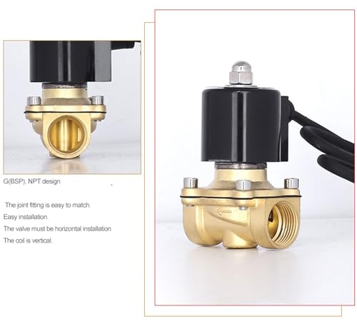 Vanne d'eau électrique DN40 1,5 Pouce NPT 24VAC Électrovanne NF en EPDM