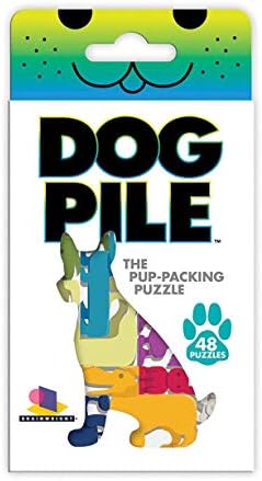 Brainwright Dog Pile The Pup Packing Puzzle Game Multi-colored, 5"