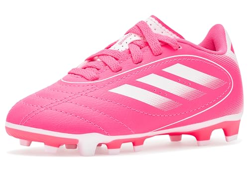 adidas Unisex-Kids Goletto IX Firm/Multi Ground Soccer Cleats, Lucid Pink/White/Lucid Pink, 12