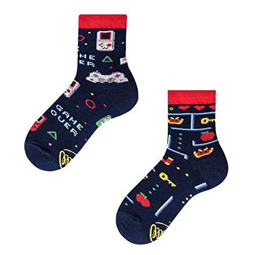 Many Mornings Motiv Socken Kinder - Game Over Kids (31-34, Game Over Kids)