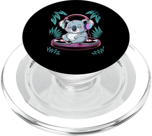 Dj Koala Con Auriculares En Tocadiscos PopSockets PopGrip para MagSafe