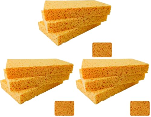 Image of 6 x 3.6 x 0.9 Inch JK SP-T22 Large Sponge, Kitchen Sponges, Handy Sponges, Cellulose Sponges, Dish Washing Sponge, Natural Sponge, Car Washing Sponge, Eco Friendly Sponge (Pack of 3)