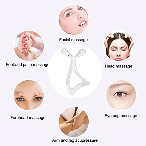 Massageador Facial, Borda Suave Ferramenta Gua Sha Confortável Rabo de Colher Manuseio Fácil para Ol