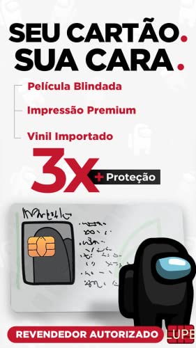 Película Adesiva Cartão Crédito e Débito, Will Smith Tapa Oscar, Ultra Resistente - LUPE World