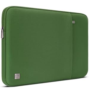 DOMISO Laptoptasche 14 zoll Laptop Hülle Tasche Kompatibel mit 15 Zoll MacBook Air M4/A3241 M3/A3114 M2/A2941,Wasserabweisend Laptophülle Sleeve,Avocado Grün