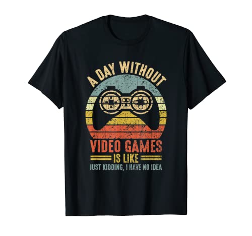 Juegos Divertidos Un Día Sin Videojuegos Gamer Gaming Camiseta