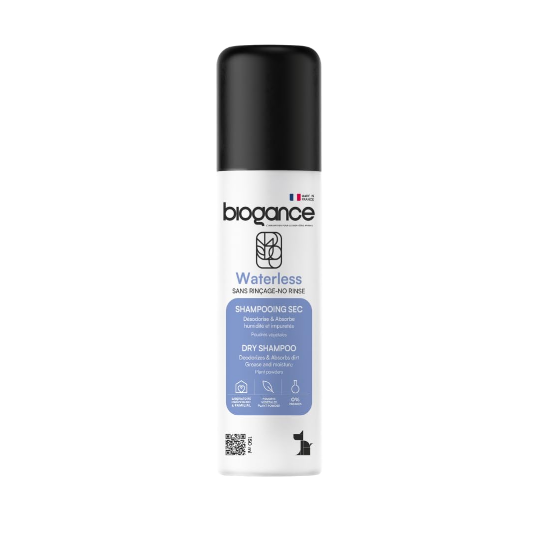 Biogance Shampoo Secco per la Pulizia dei Cani, 150 ml
