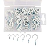 【Einfach zu installieren】Die Schraubhaken Cup sind Endstücke von Taper, um die Installation und Verwendung zu erleichtern. Nachricht: Bitte halten Sie diese weg von Kindern unter 6 Jahren alt.