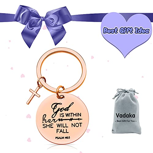 Vadaka Religious Christian Keychain For Women Girls Daughter Bible Verse Keychain Encouragement Inspirational Gifts Baptism Gifts Jewelry Easter Prayer Gifts Birthday Thanksgiving Gift #TOP6