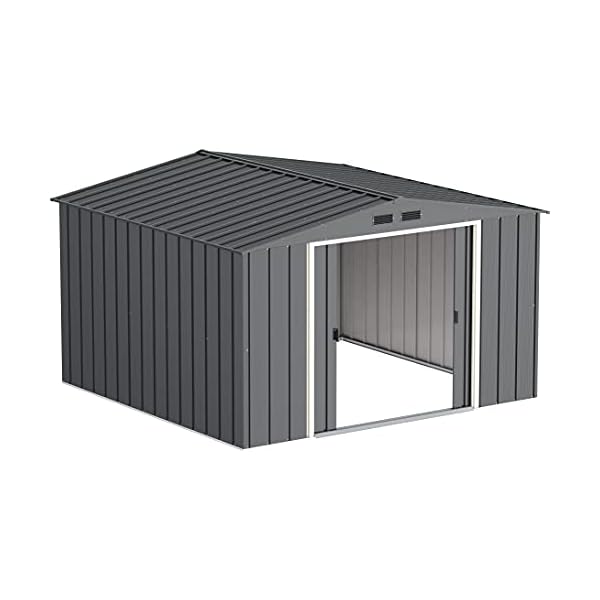 Duramax 61251 10 x 10 ft Eco Metall Schuppen – Grau – Bild 5