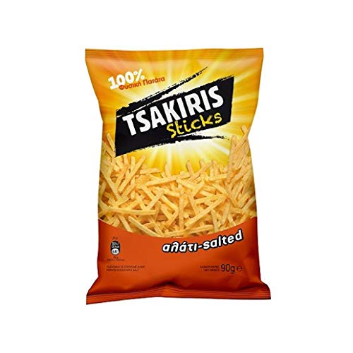 Greek potato sticks Tsakiris salted 10x90gr
