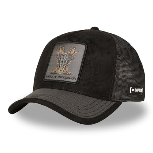 Gorra Hombre y Mujer, Gorra Trucker Game of Thrones, Ajustable mediante el Snapback, Negro , Talla única
