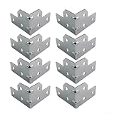 8 Stück Eisen-Eckwinkel für Flugkoffer-Kanten, rechtwinklige...