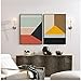Produktbild MULMF Geometrische Dreieck Drucke Poster Nordic Leinwand Gemälde POP Wandkunst Bilder für Wohnzimmer Wohnkultur-40x60cmx2 kein Rahmen