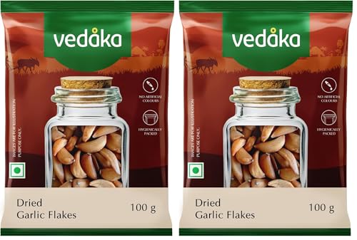 Image of Amazon Brand - Vedaka Dried Garlic Flakes | 100g (Pack of 2)