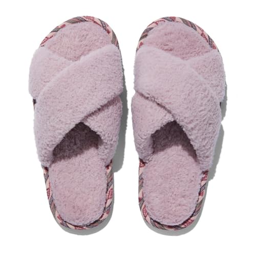 Feelgoodz Women’s Sherpa Cross-Strap Indoor/Outdoor Slippers2