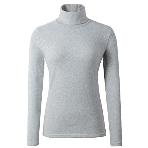 HieasyFit Women's Cotton Turtleneck