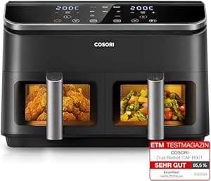 Cosori CAF-R901-AEU Heißluftfritteuse Dual Zone 8.5L