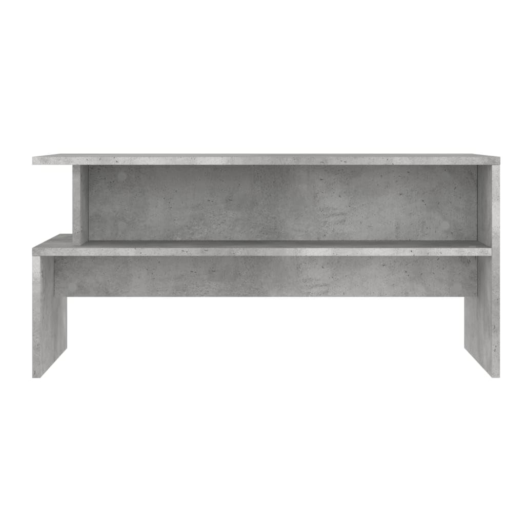 Homgoday Tavolino da caffè grigio cemento, 90 x 55 x 42,5 cm, tavolino da tè per soggiorno, sala d'accoglienza degli ospiti, camera da letto e mobili da ufficio
