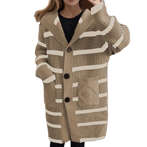 Cardigan long à capuche chaud pour éviter les coups de froid