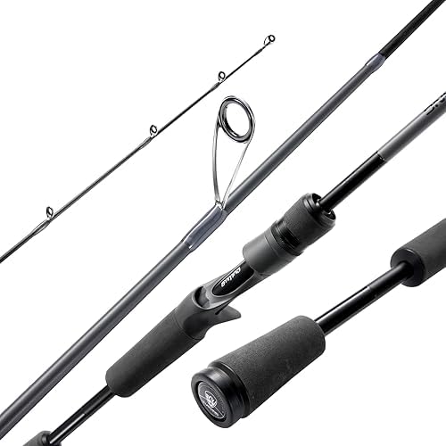 Cylius Tusking Pro All-Purpose Lightweight Casting&Spinning Fishing Rod Advanced Carbon Fiber Build, Ergonomic Reel Seat, Sensitive Tip for Freshwater and Saltwater Angling