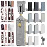 Laminate Floor Repair Kit, Floor Repair Kit with Heat Pen, 11 Colors Wax Blocks and 8 Colors Furniture Touch Up Markers, Vinyl Floor Repair Kit Restoration for Cracks, Dents, Holes, Scratches