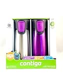 Contigo Astor 2-pack 14oz Vacuum-Insulated Autoseal Travel Tumblers (Purple)