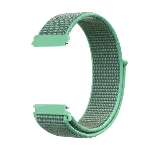 MEVMEVGNLN Fit For Samsung For Galaxy Watch 6/5/4/5pro/4/6 /active 2 �p�o���h�AFit For Huawei GT �p�i�C�������[�v�X�|�[�c�u���X���b�g(31 Spearmint,20mm