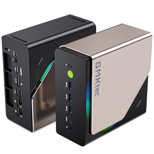 Image of GMKtec EVO-T2S AI Mini PC Core Ultra X7 358H (up to 5.1GHz) Mini Gaming Computers, 64GB LPDDR5X 8533 MT /S, Phison AI SSD 853GB PCIe 5.0 SSD, Oculink, WiFi 7, BT5.4 & Dual USB4, Dual NIC 10G /2.5G