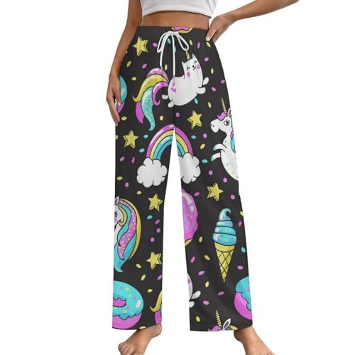 Bas de pyjama femme licornes idéal pour vos soirées cocooning et nuits douces