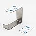 Stainless Steel Headphone Headset Stand, Under Desk Headset Headphone Hanger Holder Hook Stick On Headphone Hook - No Headphone (A)