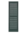 Perfect Shutters Premier Louver Exterior Decorative Shutter, 15" x 51", Heritage Green