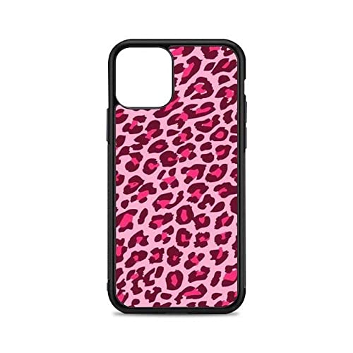 Coque de téléphone rose pour iPhone 12 Mini 11 Pro XS Max X XR 7 8 Plus silicone léopard TPU souple
