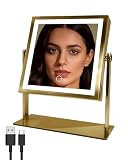 Ruacq Rechargeable Dual Sided Mirror 8 inch