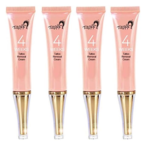 4 Weeks Tattoo Removal Cream,XIANBAO Permanent Removal of Tattoos,Tattoo Removal Cream,Tattoos Remover Gel Fading Away Tool,Safe Moisturize Skin,for Colored and Black Tattoos Removes (4PCS) Cover