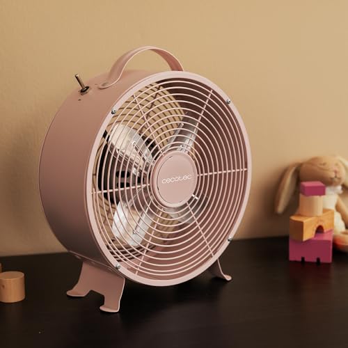 Cecotec Tischventilator EnergySilence 400 RetroDesk Pink, 25 W – Ansicht 2