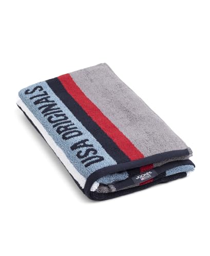 Image of Jockey T123 Men's Cotton Rich Terry Ultrasoft and Durable Grindle Bath Towel Deep Navy Free Size, 500 TC
