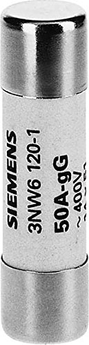 Fusible cilíndrico 14x51 10A gL/gG Siemens evita averías por sobrecarga eléctrica