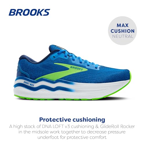 Image of Brooks Men's Ghost Max Suede /Leather Neutral Running & Walking Shoe